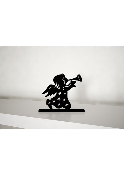 Angel Model -1 Metal Masa Süsü - Biblo - Siyah