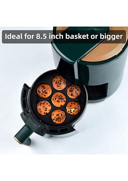 Hava Fritözü, Fırın, Pot Için Silikon Muffin Tavası 8.4ınch Yeniden Kullanılabilir Ücretsiz Silikon Pişirme 2 Paket (Yurt Dışından)