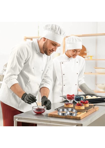 6 Parça Ingiliz Muffin Yüzükler, Muffin Tart Yüzükler Çift Haddelenmiş Tart Yüzük Paslanmaz Çelik Crumpet Yüzükler Kek Kalıbı (Yurt Dışından) modelleri