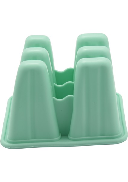 Popsicle 6 Parça Silikon Buzsuz Popsicle Kalıp Yeniden Kullanılabilir Kolay Bırakılan Buz Makinesi (Yurt Dışından)