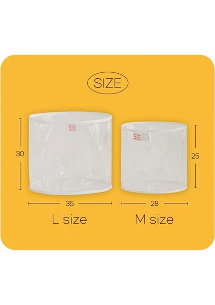Taşınabilir Pvc Kalınlaşmış Oyuncak Depolama Sepeti Evcil Hayvan Malzemeleri Saklama Çantası Aperatifler-Güçlendirilmiş Saplı Çeşitli Eşyalar Sepeti, 28X25 cm (Yurt Dışından)