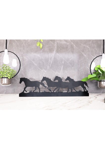 Horse 5'li Metal Mumluk - Siyah modelleri