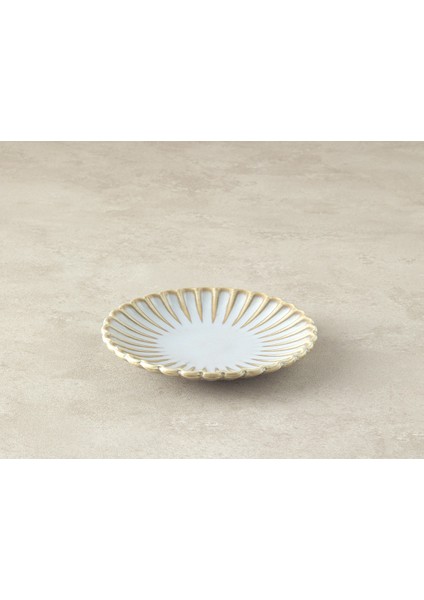 Fiore New Bone China Tatlı Tabağı Gri