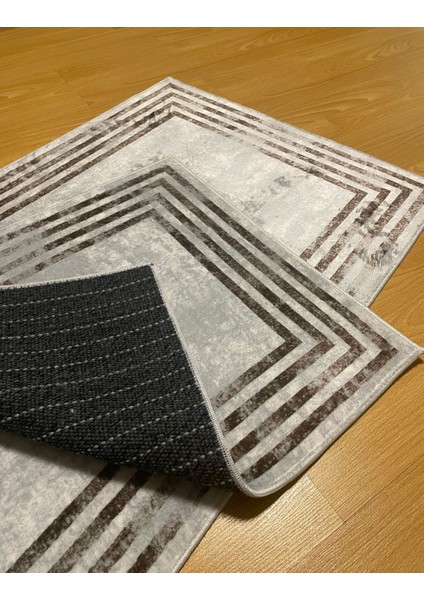 Yıkanabilir Kaymaz Pamuk Dokuma Taban Leke Tutmaz Çerçeveli Banyo Paspası 2 Li Klozet Takımı modelleri