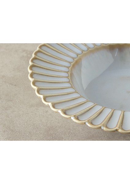 Fiore New Bone China Çukur Tabak Gri modelleri