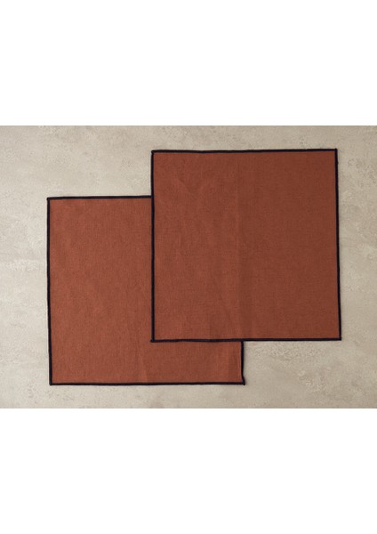 Modern Linen Pamuk 2'li Mısafır Peçetesı Terracotta fiyatları