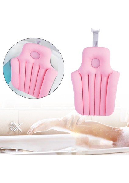 Küvet Yastığı Küvet Yastığı Sırt Desteği Banyo Paspası Banyo Yastığı Pembe (Yurt Dışından)