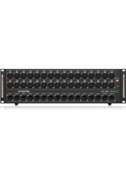 Dl32 32 Input 8 Output Stage Box With 32 Midas Microphone Preamplifiers Ultranet And Adat Interfaces