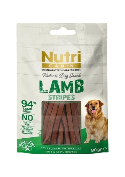 Kuzu Etli Çubukları Tahılsız Nutri Canin 80gr Köpek Ödülü 14 Adet