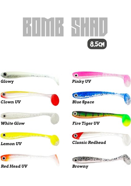 Bomb Shad 85MM Silikon Balık fiyatları
