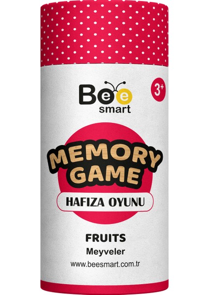 Memory Game Fruits - Ahşap Meyveler