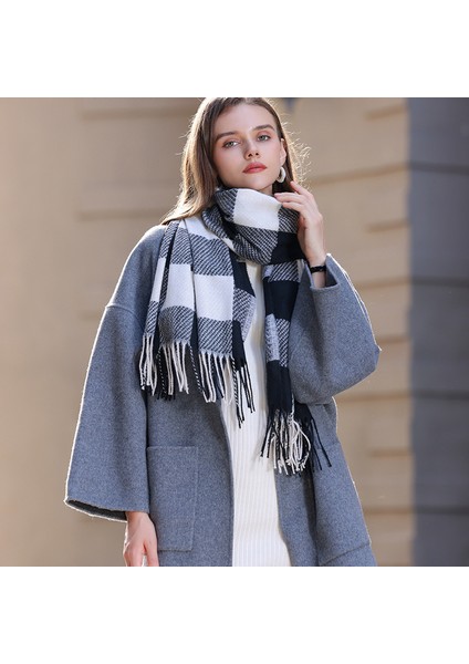 Eşarp Kadın Kış Yeni Çok Yönlü Kıdemli Uzun Suni Kaşmir Sıcak Kalınlaşmış Şal Duygusu (Yurt Dışından) fiyatları