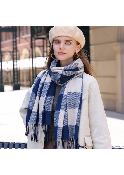 Eşarp Kadın Kış Yeni Çok Yönlü Kıdemli Uzun Suni Kaşmir Sıcak Kalınlaşmış Şal Duygusu (Yurt Dışından) fırsatları