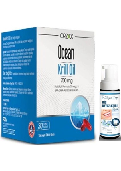 Ocean Krill Oil 30 Kapsül - Diş Beyazlatıcı Köpük