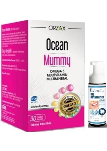 Ocean Mummy 30 Kapsül - Diş Beyazlatıcı Köpük