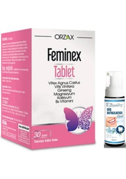 Ocean Orzax Feminex 30 Tablet - Diş Beyazlatıcı Köpük