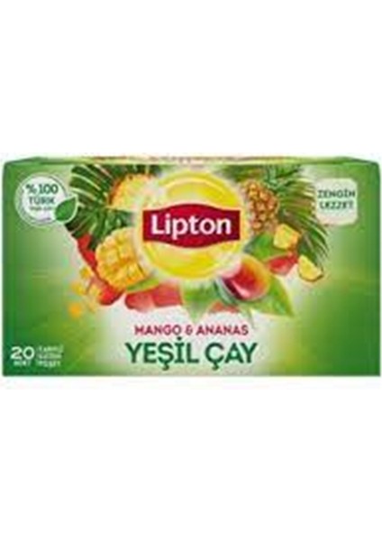 Bitki Çayı Yeşil Çay Mangolu 1,5 g x 20 Adet