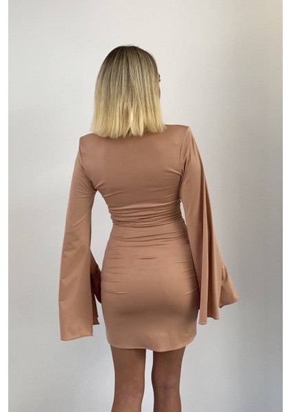 Kadın Drape Detay Mini Elbise fiyatları