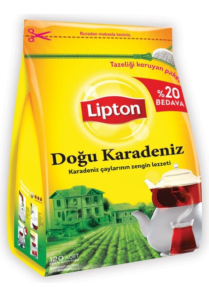 Doğu Karadeniz Demlik Poşet Çay Bergamotlu 3.2 g x 120 Adet