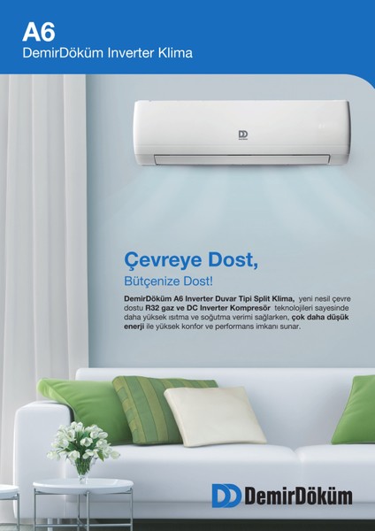 A6 A++ 12000 BTU Inverter Klima modelleri