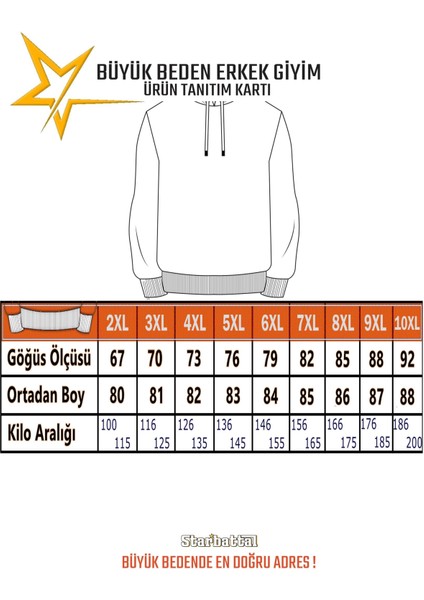 Büyük Beden Basic Mevsimlik Fermuarlı Kapüşonlu Sweat 22751 Saks