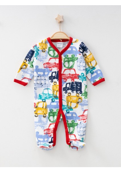 Araba Baskılı Biyeli Tulum 1232