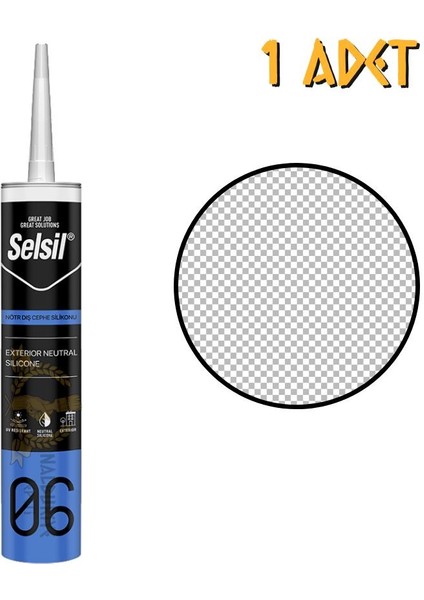 Dış Cephe Nötr Silikon Şeffaf 300 ml - 1 Adet