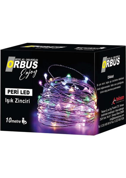 Usb'li Peri LED Işık Zinciri 10 Metre