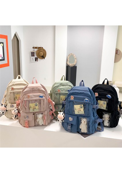 Büyük Kapasiteli Su Geçirmez Naylon Öğrenci Okul Çantası Sırt Çantası (Yurt Dışından) modelleri