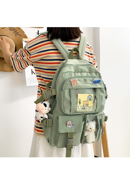 Büyük Kapasiteli Su Geçirmez Naylon Öğrenci Okul Çantası Sırt Çantası (Yurt Dışından) indirimleri