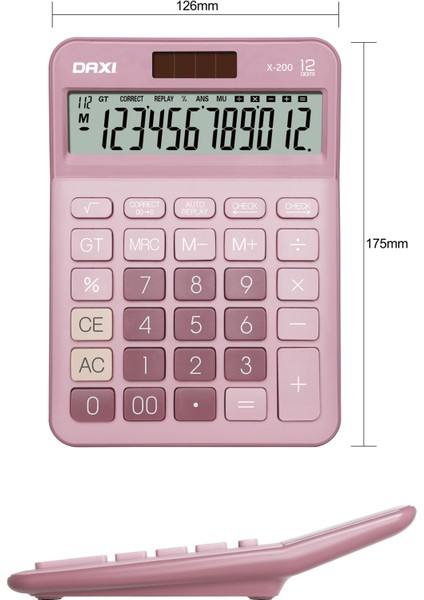 X-200 Büyük Ekranlı Masaüstü Hesap Makinesi – Ofis ve Okul Kullanımına Uygun Ergonomik Tasarım fırsatları