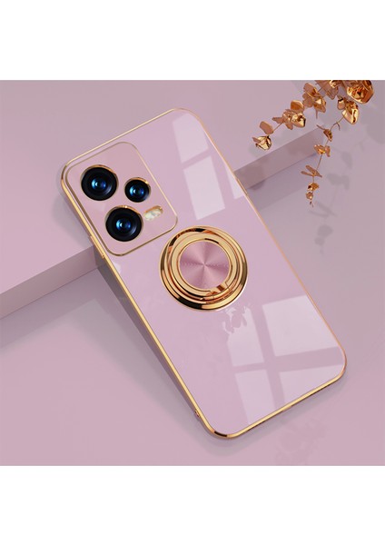 Xiaomi Poco X5 Zil Standlı Elektrolizle Telefon Kılıfı (Yurt Dışından)