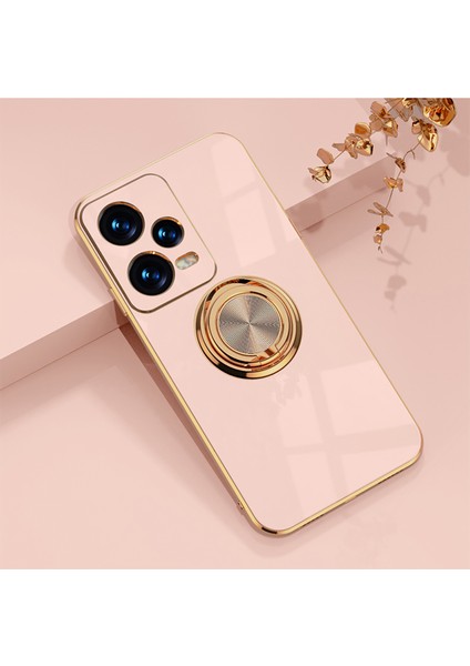 Xiaomi Poco F5 Zil Standlı Elektrolizle Telefon Kılıfı (Yurt Dışından)