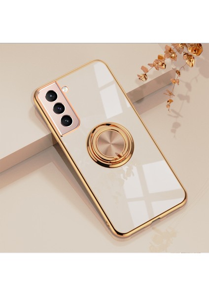 Samsung Galaxy S21 Plus Halkalı Elektrolizle Telefon Kılıfı (Yurt Dışından)