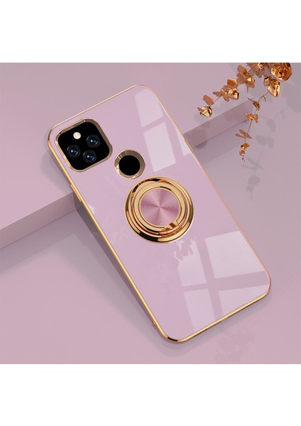 Google Pixel 5A Zil Standlı Elektrolizle Telefon Kılıfı (Yurt Dışından)