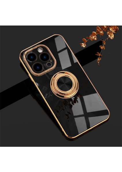 Iphone 14 Zil Standlı Elektrolizle Telefon Kılıfı (Yurt Dışından)
