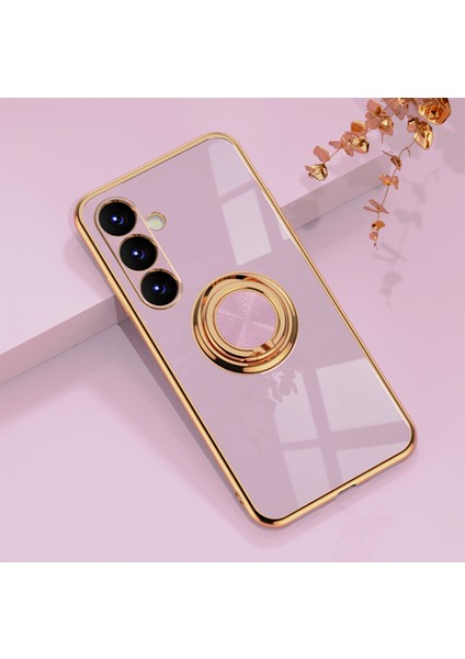 Samsung Galaxy A73 5g Zil Standlı Elektrolizle Telefon Kılıfı (Yurt Dışından)