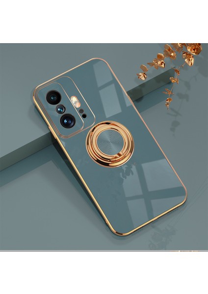 Xiaomi Mi 11T Pro Halkalı Elektrolizle Telefon Kılıfı (Yurt Dışından)