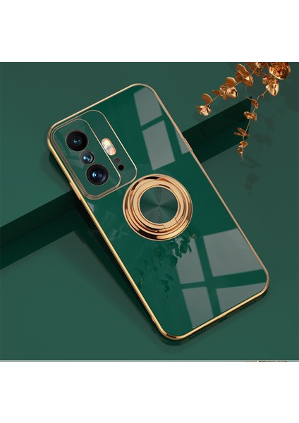 Xiaomi Mi 11T Pro Halkalı Elektrolizle Telefon Kılıfı (Yurt Dışından)