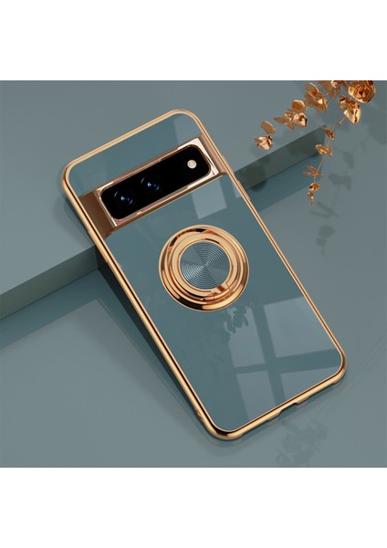 Google Pixel 7A Zil Standlı Elektrolizle Telefon Kılıfı (Yurt Dışından)