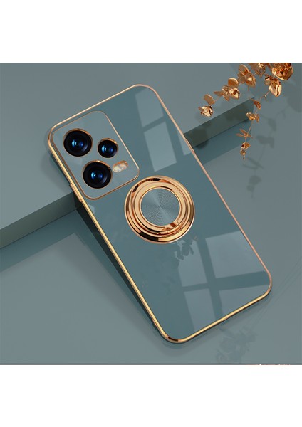 Xiaomi Redmi 12C Zil Standlı Elektrolizle Telefon Kılıfı (Yurt Dışından)