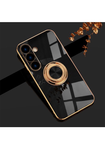 Samsung Galaxy S22 Plus Zil Standlı Elektrolizle Telefon Kılıfı (Yurt Dışından)