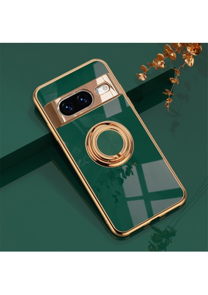 Google Pixel 8 Pro Elektrolizle Telefon Kılıfı ve Zil Standı (Yurt Dışından)