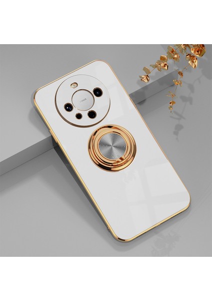 Huawei Mate 60 Pro Elektrolizle Telefon Kılıfı ve Halka Standı (Yurt Dışından)