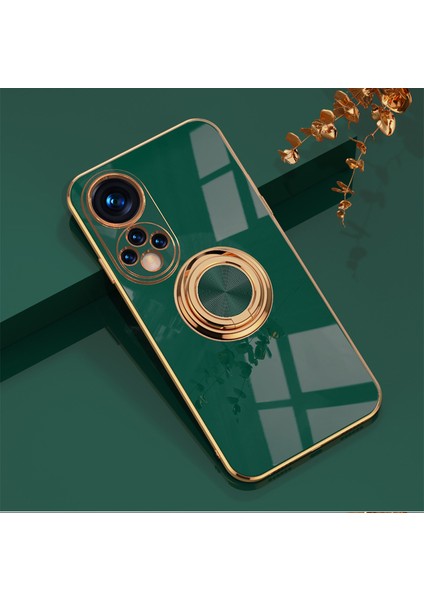 Huawei Nova 9 Zil Standlı Elektrolizle Telefon Kılıfı (Yurt Dışından)