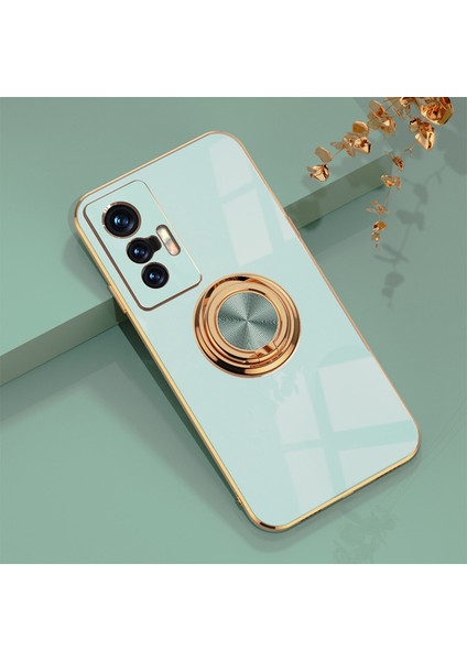 Vivo X70 Pro Plus Halkalı Elektrolizle Telefon Kılıfı (Yurt Dışından)