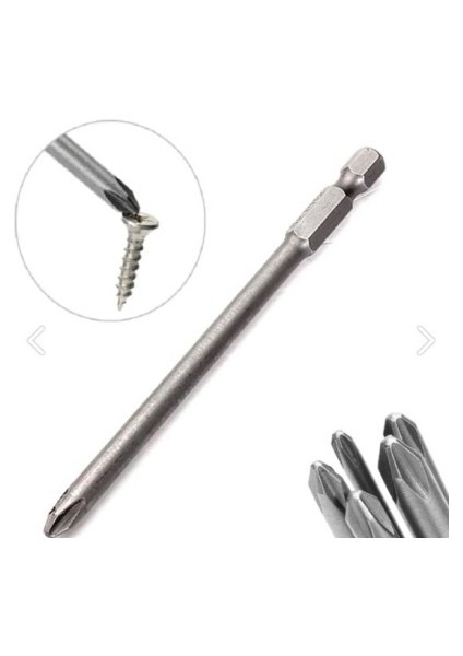 Bits Uç, Yıldız Matkap Ucu PH2X100 mm 10 Adet modelleri