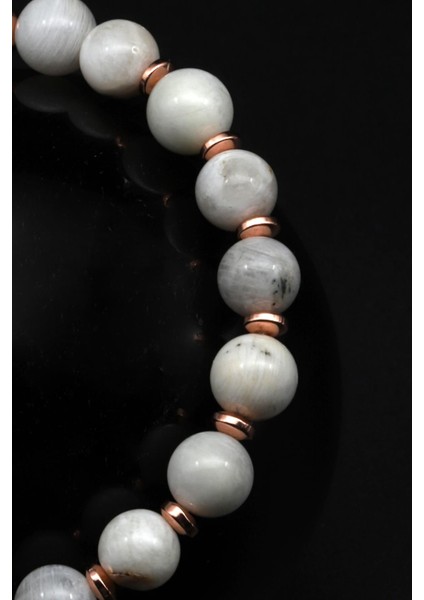 Ay Taşı Doğal Taş Makrome Örme Bileklik fiyatları