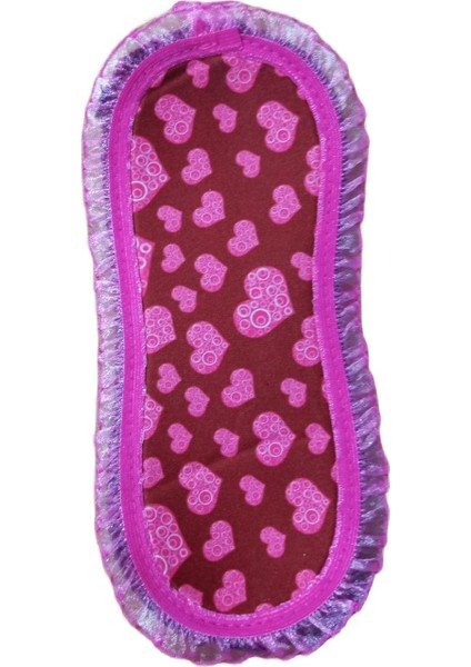 Pembecin Uyku Göz Bandı Maskesi Gözlük Maske Bant Eye Mask Koyu Pembe (1Adet)
