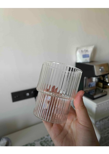 300 ml Isıya Dayanıklı Origami Stil Bardak | Kahve ve Sunum Bardağı | Borosilikat Bardak 300 ml